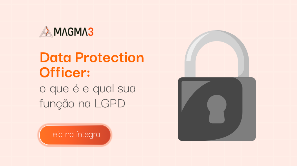 Ilustração representando o Data Protection Officer (DPO) atuando na proteção de dados da empresa conforme a LGPD